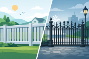Aluminum Fence vs Wrought Iron Compared