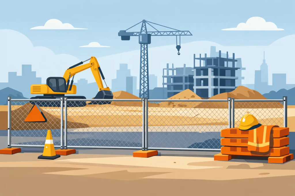 Temporary Fence Rental for Construction Sites