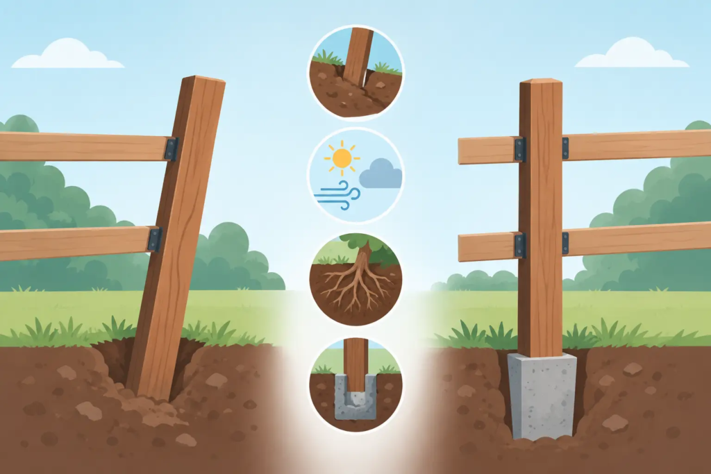 Why Do Fence Posts Lean? Causes and Fixes