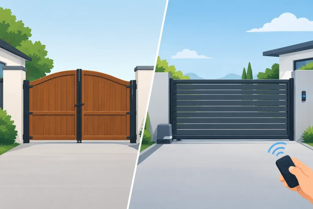 Manual Gate Versus Automatic Gates Compared